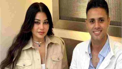 Haifa Wehbe arrives in Cairo and meets Islam Saad